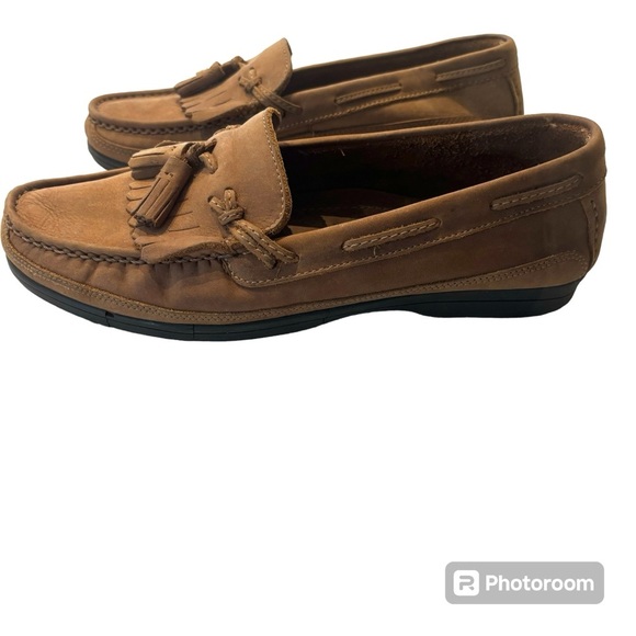 Earth Shoes Manning leather tassel loafers brown SZ 9.5 D NWOT NO BOX main image 6